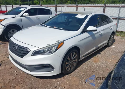 2016 Hyundai Sonata Sport z USA, uszkodzony, nr VIN 5NPE34AFXGH314565